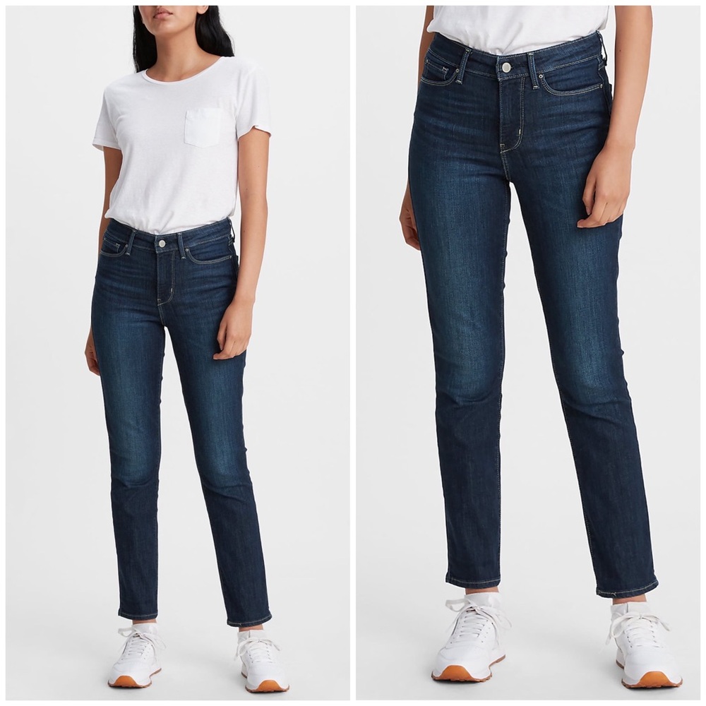 👖 Signature by Levi Strauss, Gold Label Totally Shaping Mid Rise Straight Jeans